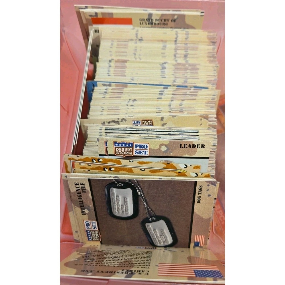 1991 Pro Set Desert Storm Trading Cards Huge Lot Military War Topps USMC ARMY